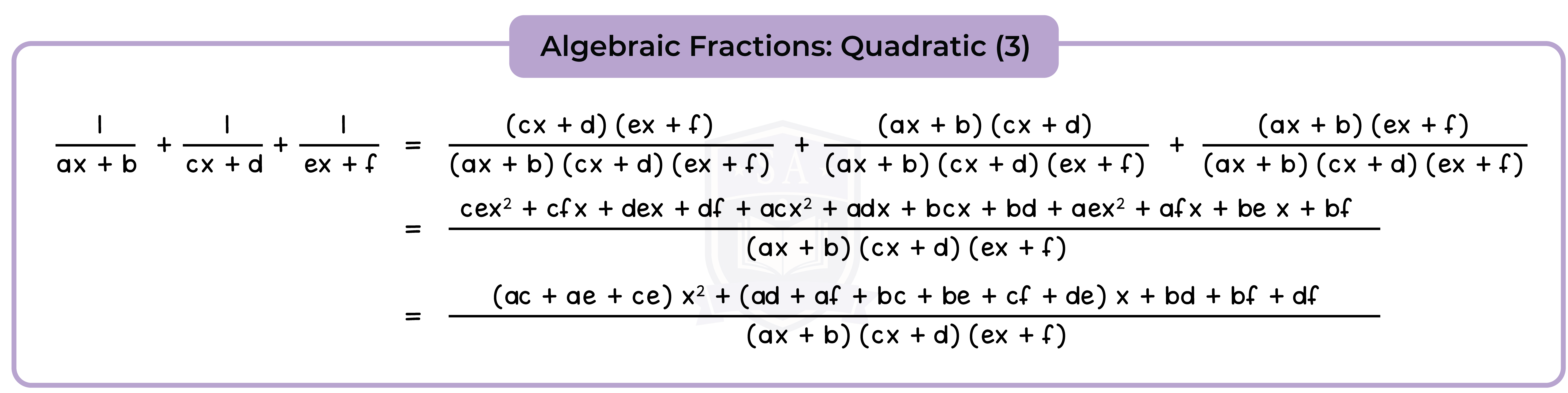 edexcel_igcse_mathematics a_topic 13_algebraic manipulation_008_Algebraic Fractions: Quadratic (3)